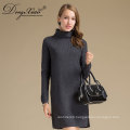 Customized Professional Pullover Long Dress Cashmere Sweater Designs For Ladies